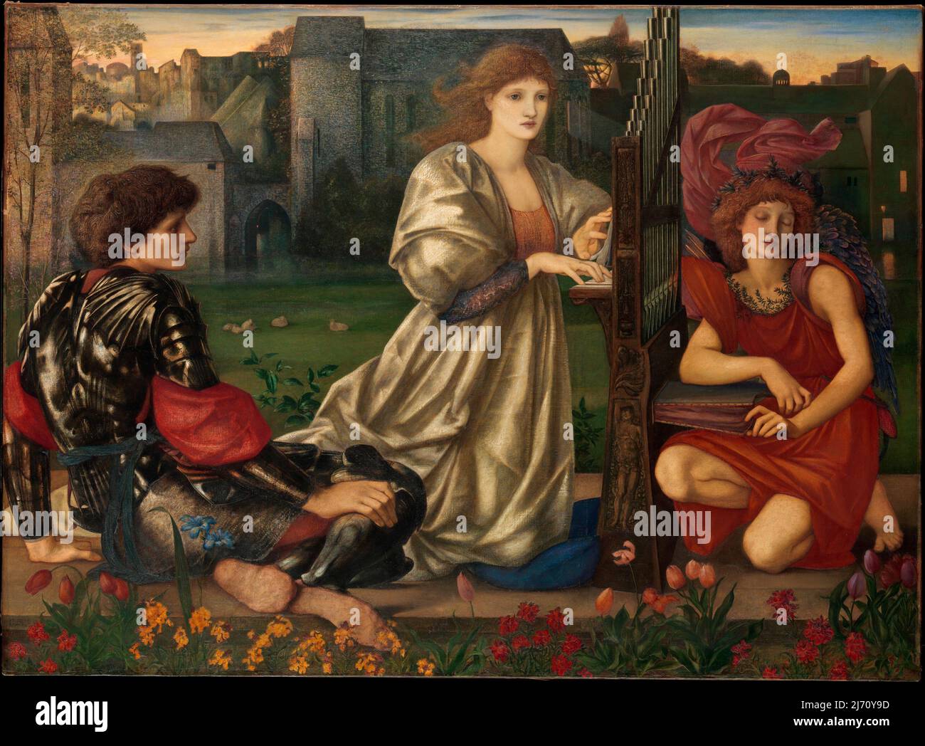 Das Liebeslied. Sir Edward Burne-Jones. 1868–77. Stockfoto