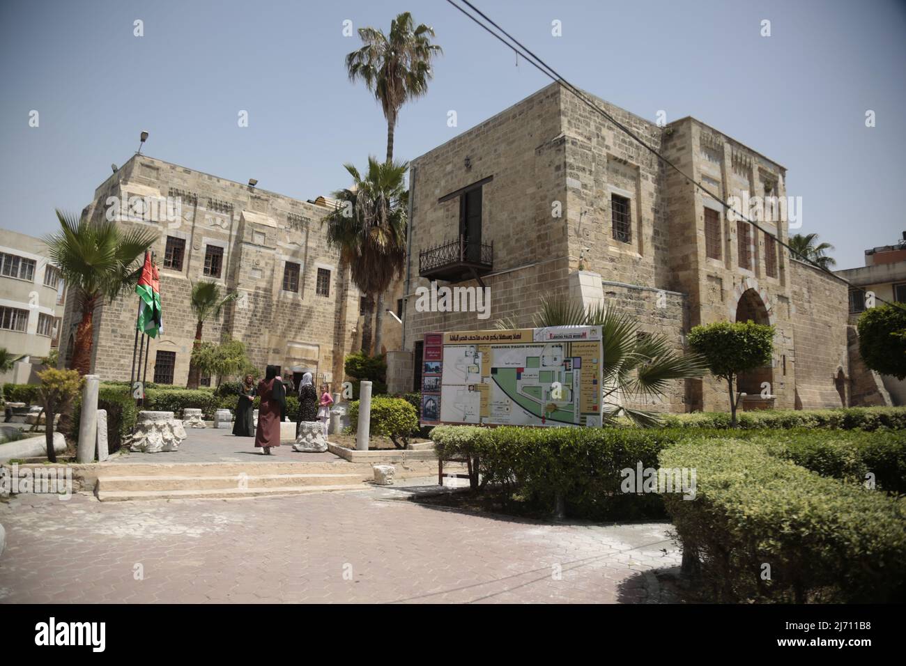 Al-Basha Palace Museum in Gaza City Stockfoto