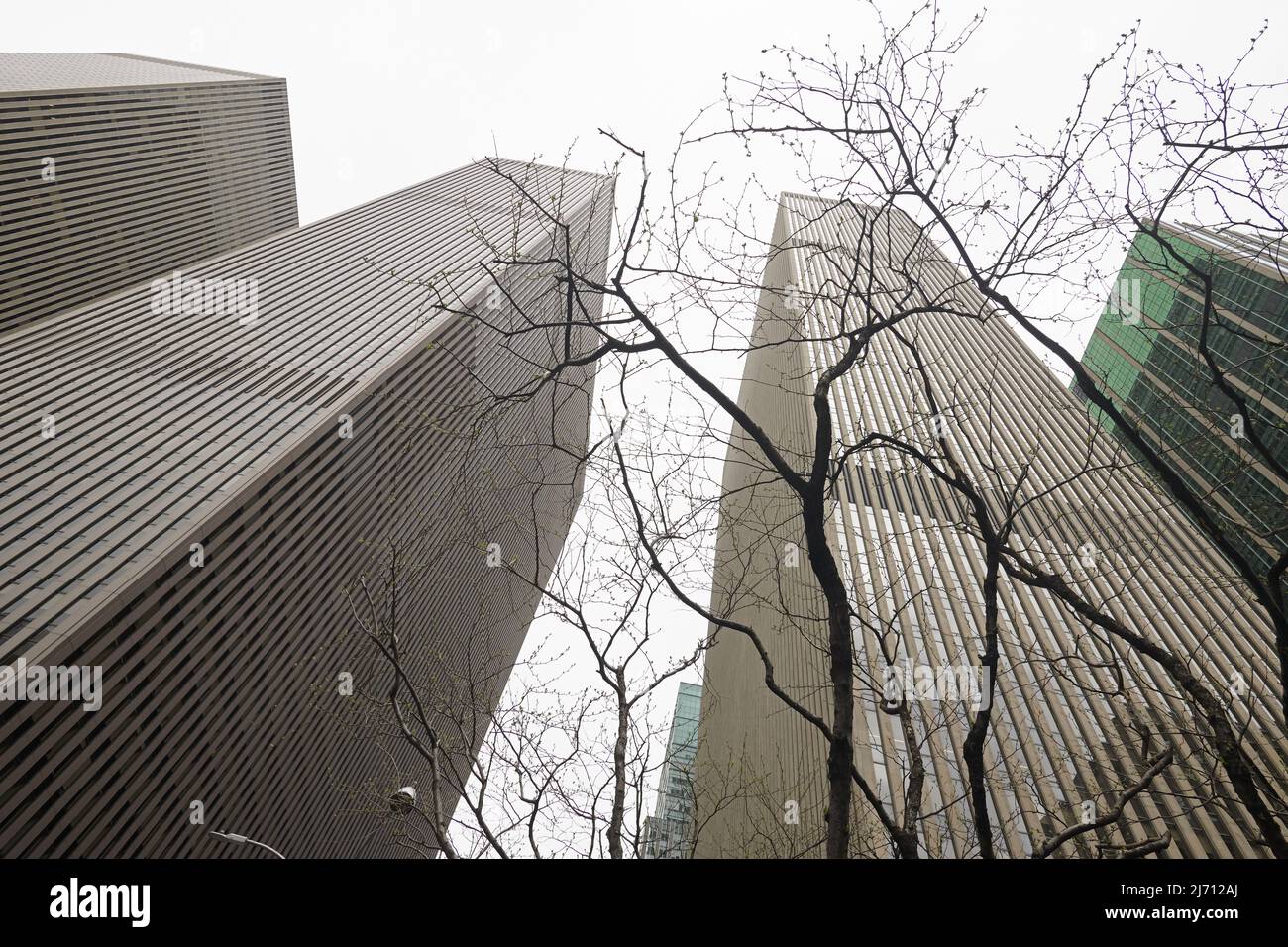 1221 Avenue of the Americas Wolkenkratzer im Stadtzentrum von Manhattan in New York City Stockfoto