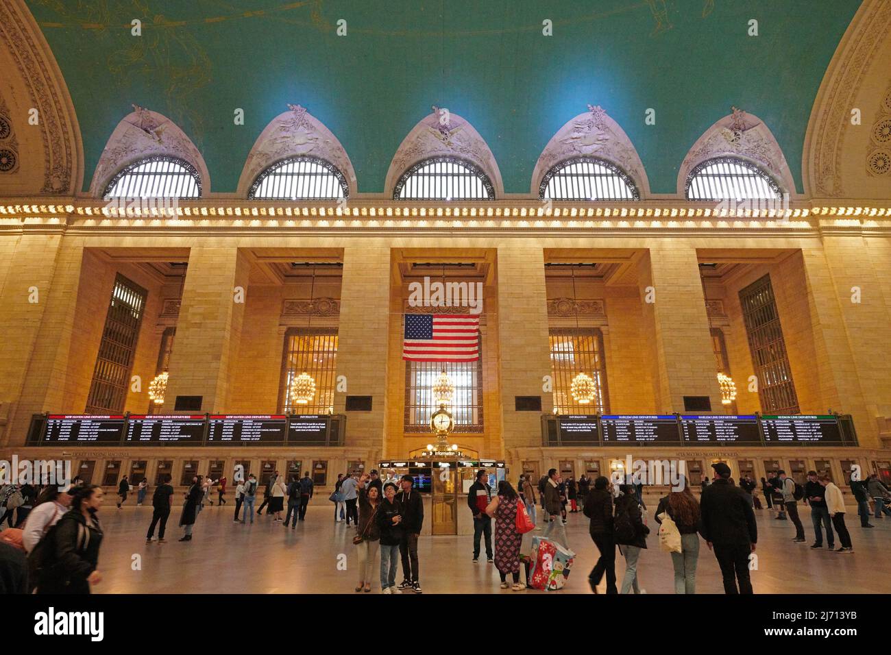 Innenräume der weltberühmten Grand Central Station Hall in Manhattan, New York City Stockfoto
