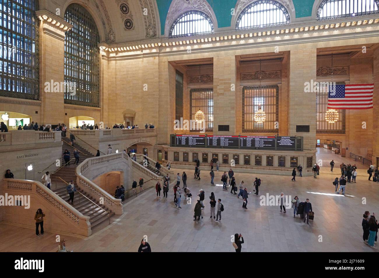 Innenräume der weltberühmten Grand Central Station Hall in Manhattan, New York City Stockfoto