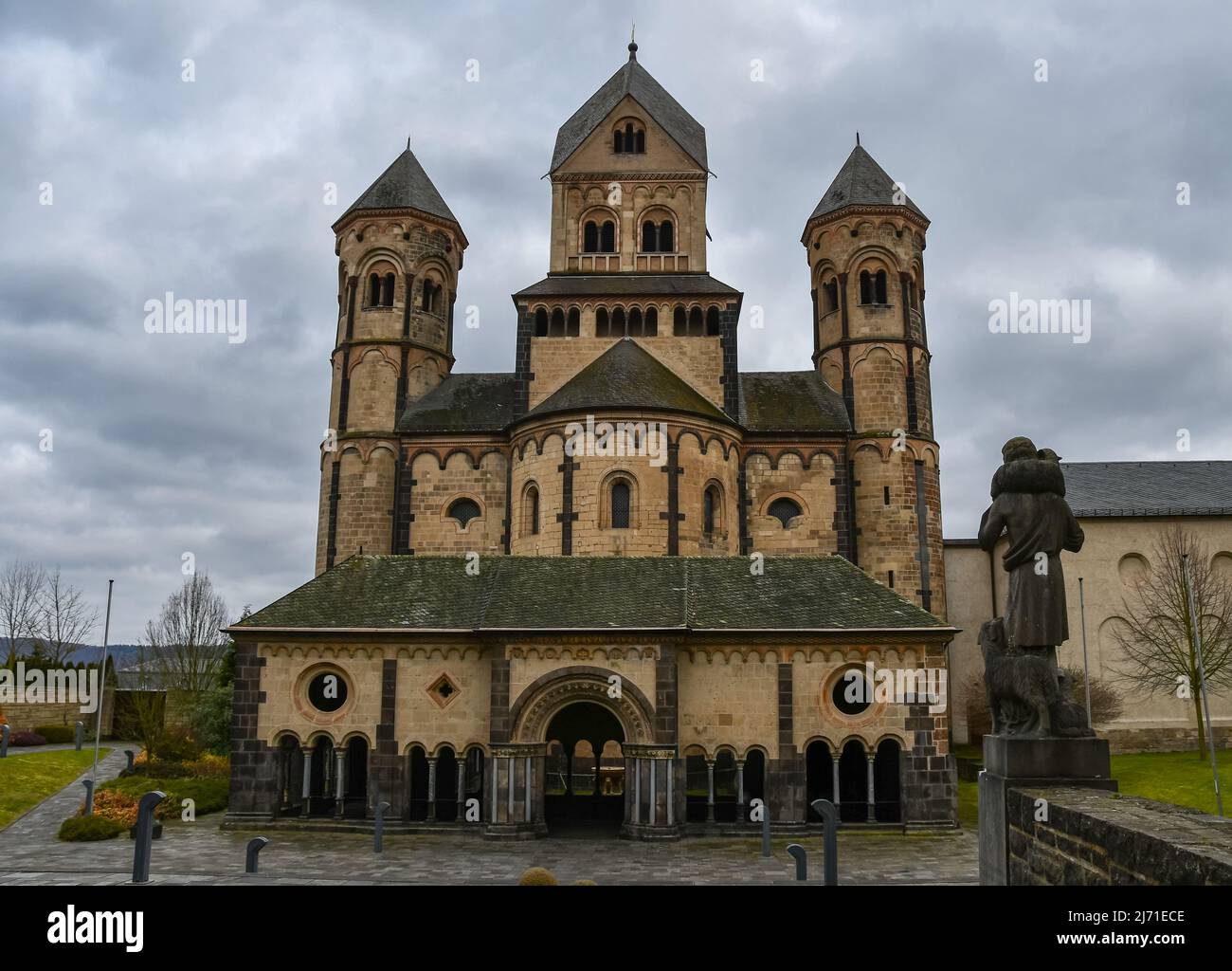 Das Benediktinerkloster Maria Laach Stockfoto