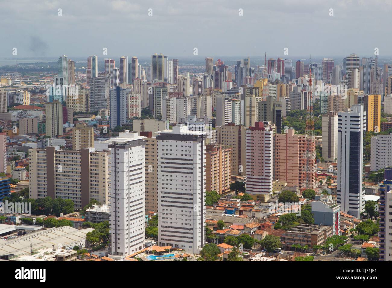 Gebäude in der Skyline von Belém, Pará, Amazonas, Brasilien. Stockfoto