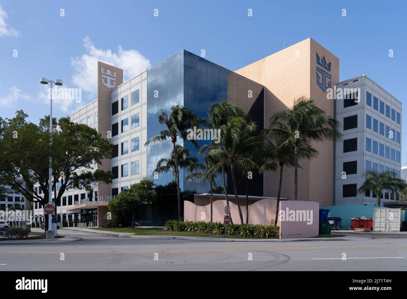 Hauptsitz der Royal Caribbean Group in Miami. Stockfoto