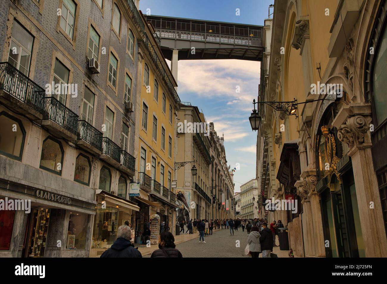 Elevador de Santa Justa Stockfoto