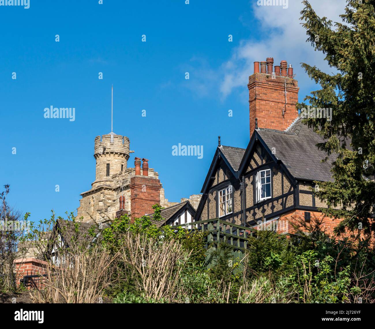 Lincoln Castle Aussichtsturm von Michaelgate 2022 Stockfoto