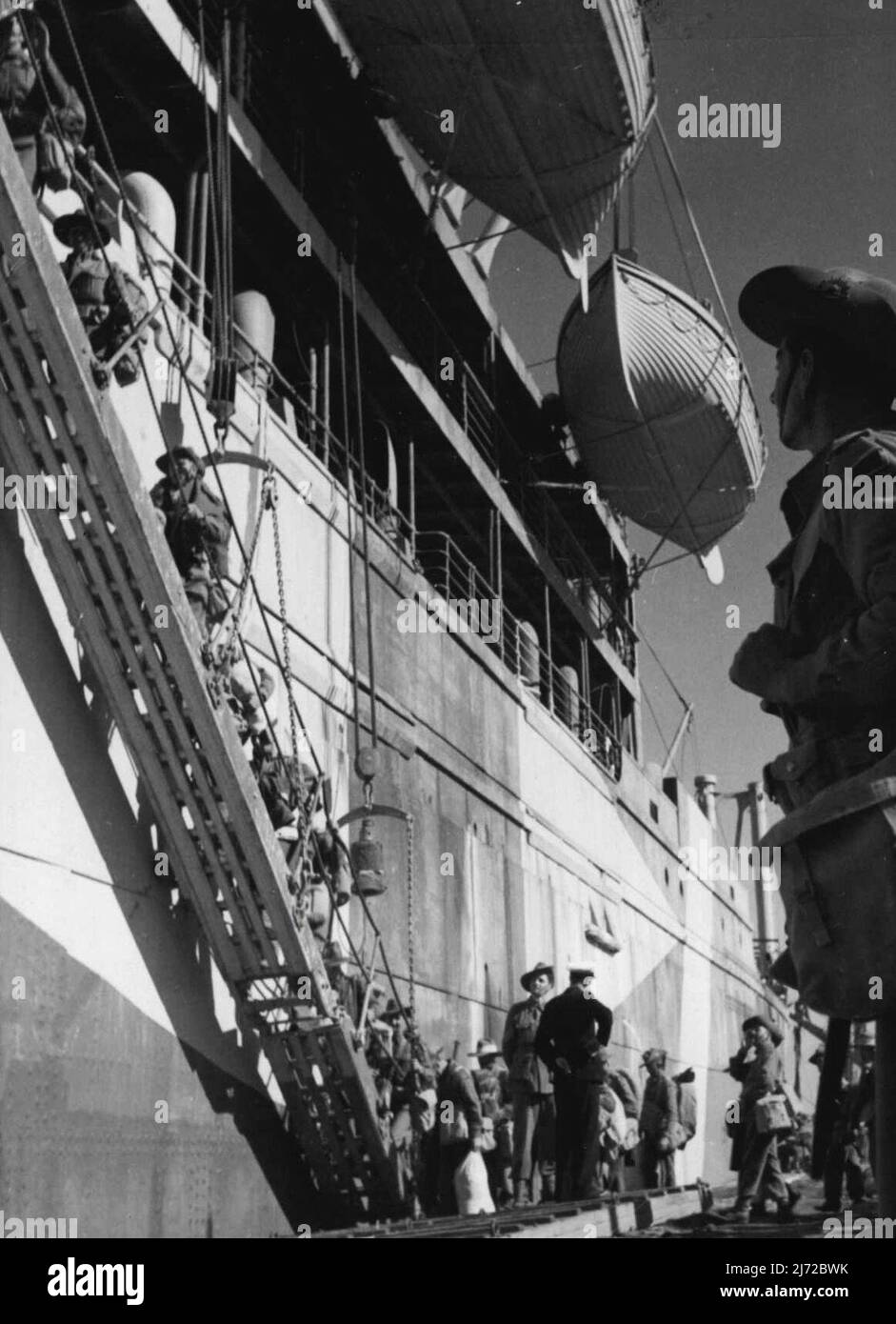 A.I.F. In Griechenland. 7.Mai 1941. Stockfoto