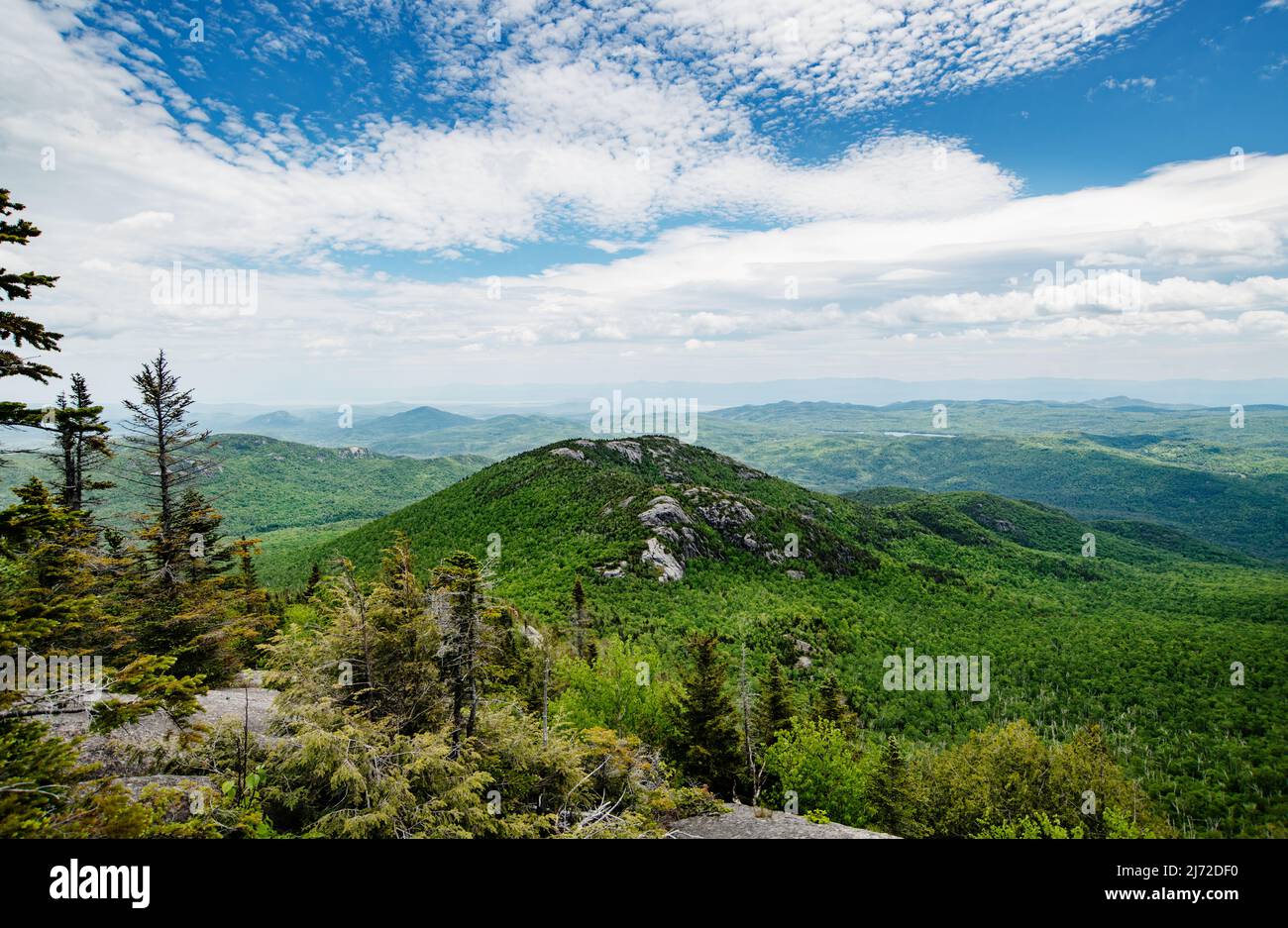 Blick von den Adirondacks hohen Gipfeln, New York State Stockfoto