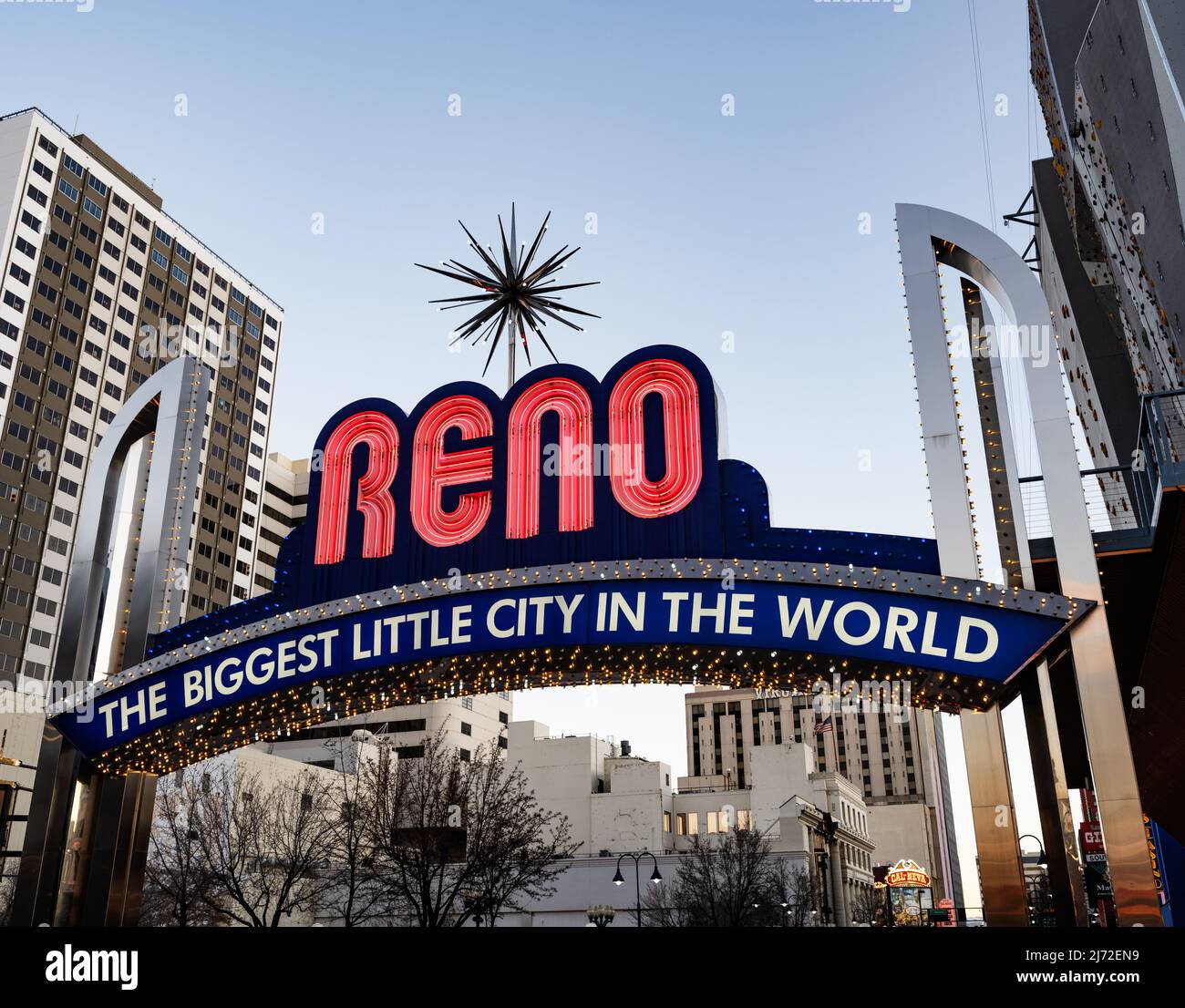 Reno Nevada Begrüßungsschild Stockfoto