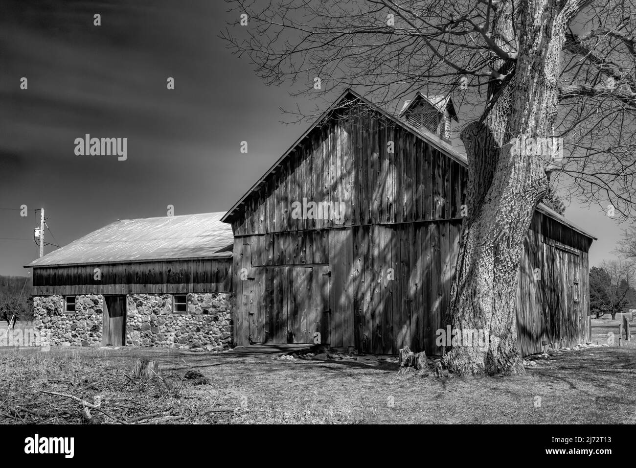 Lawr Farm in Port Oneida Rural Historic District, Sleeping Bear Dunes National Lakeshore, Michigan, USA Stockfoto