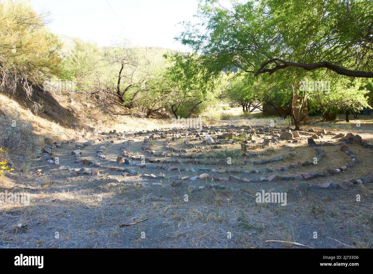 Felslabyrinth in Winkleman, Arizona. Stockfoto