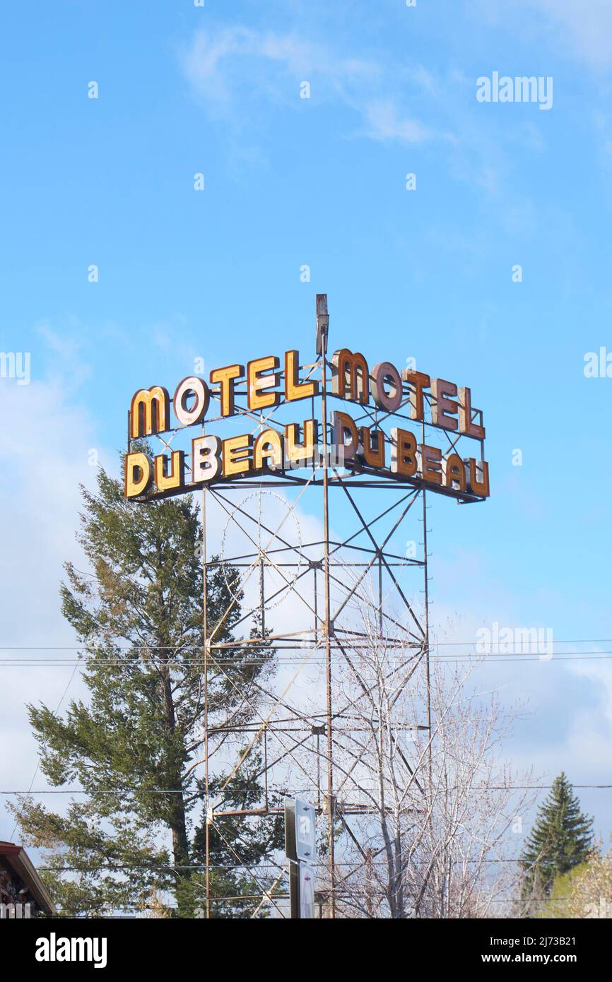 Motel Du Beau im Zentrum von Flagstaff, Arizona. Stockfoto