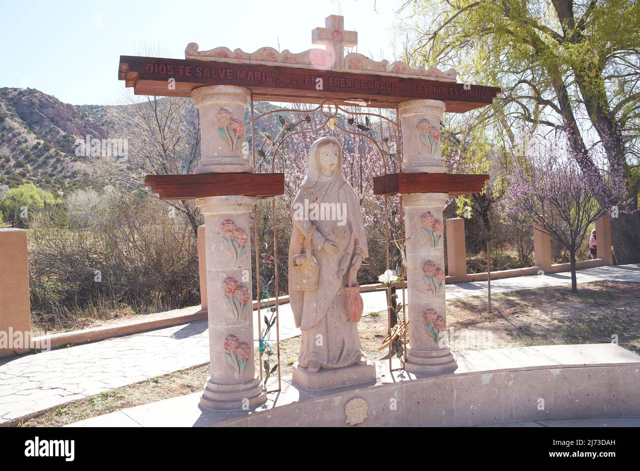 Kirche des Santuario de Chimayo in Chimayo, New Mexico, USA. Stockfoto