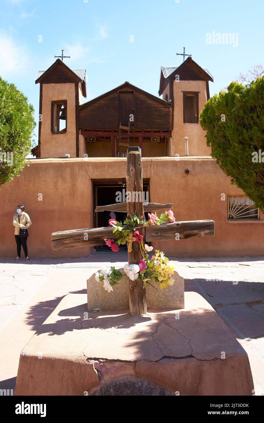Kirche des Santuario de Chimayo in Chimayo, New Mexico, USA. Stockfoto