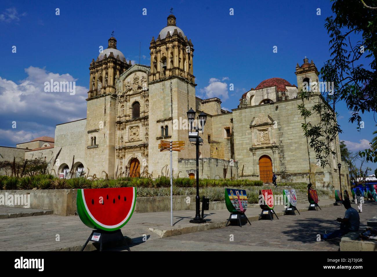 Kirche von Santo Domingo de Guzmán, Oaxaca-Stadt, Oaxaca-Stadt, Mexiko Stockfoto