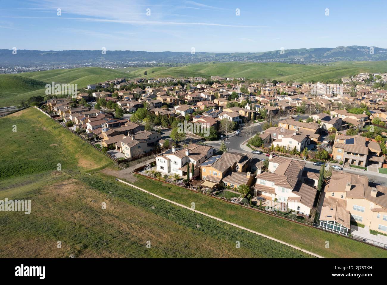 Häuser und Häuser in Tri-Valley, San Francisco Bay Area Stockfoto