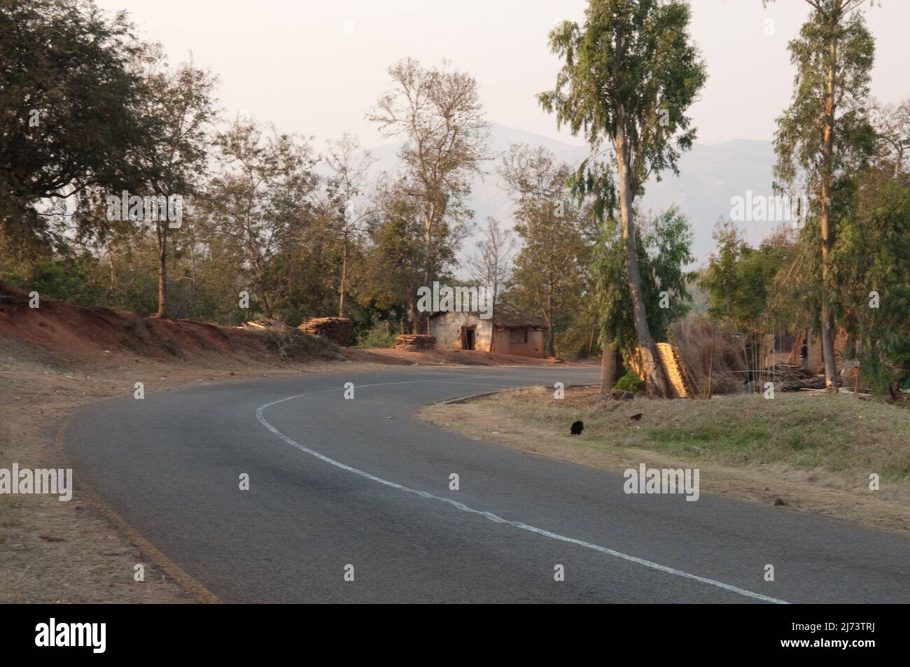 Blick auf das Thyolo Escarpment, Chikwawa District, Malawi, Afrika Stockfoto