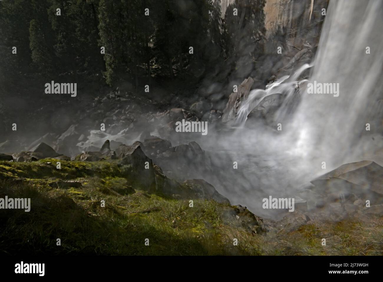 Die Vernal Falls bei Yosemite Stockfoto