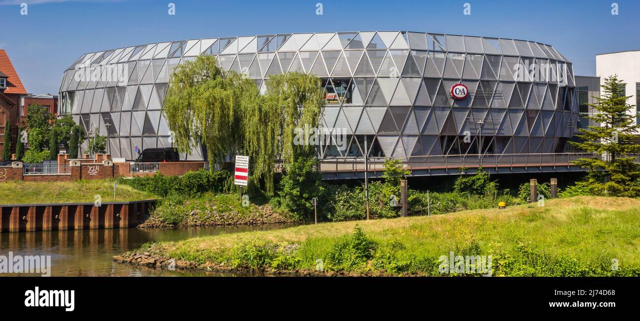 Panorama des Einkaufszentrums die MEP in Meppen, Deutschland Stockfoto