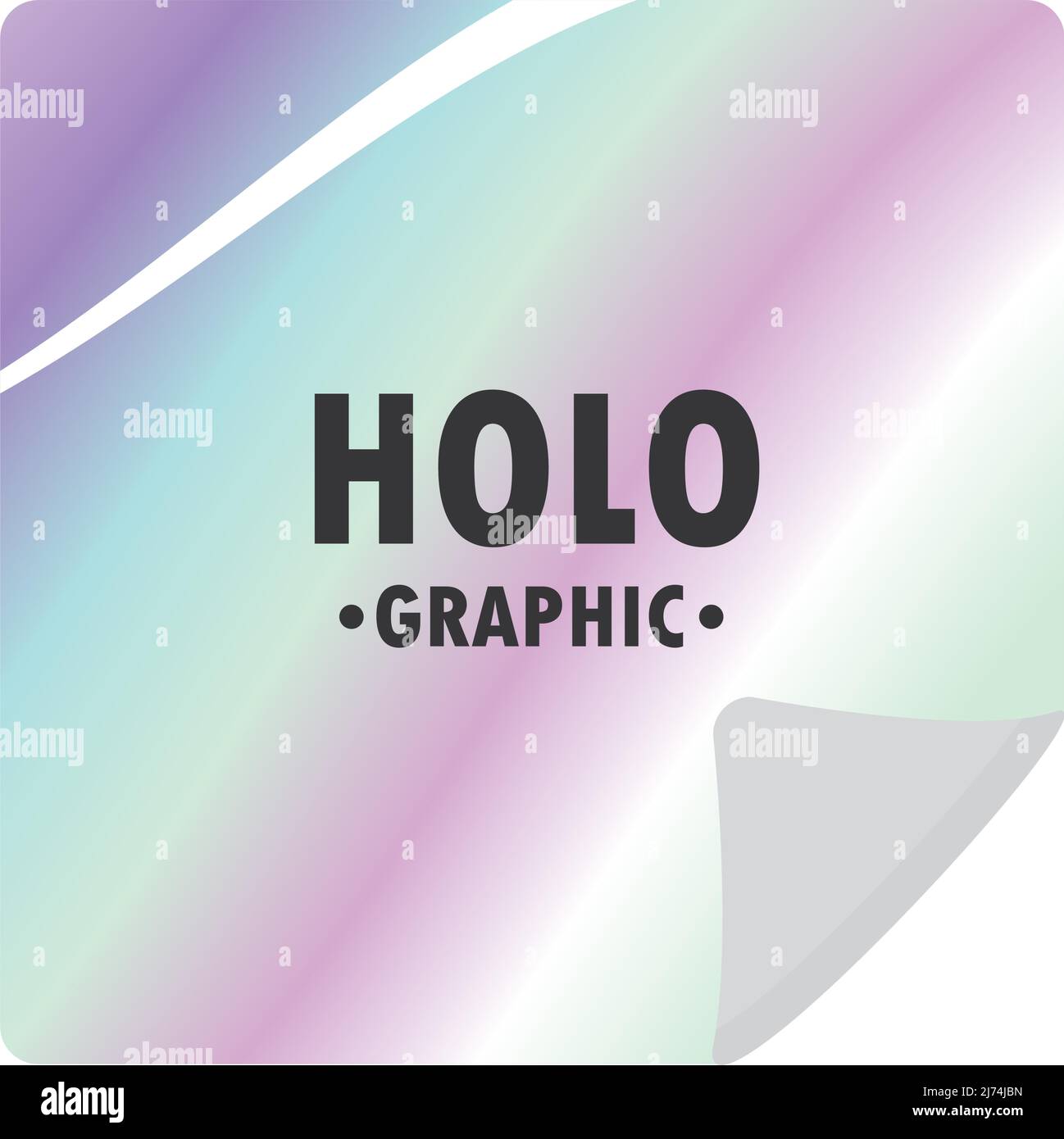 Holographisches faltiges Papier Stock Vektor