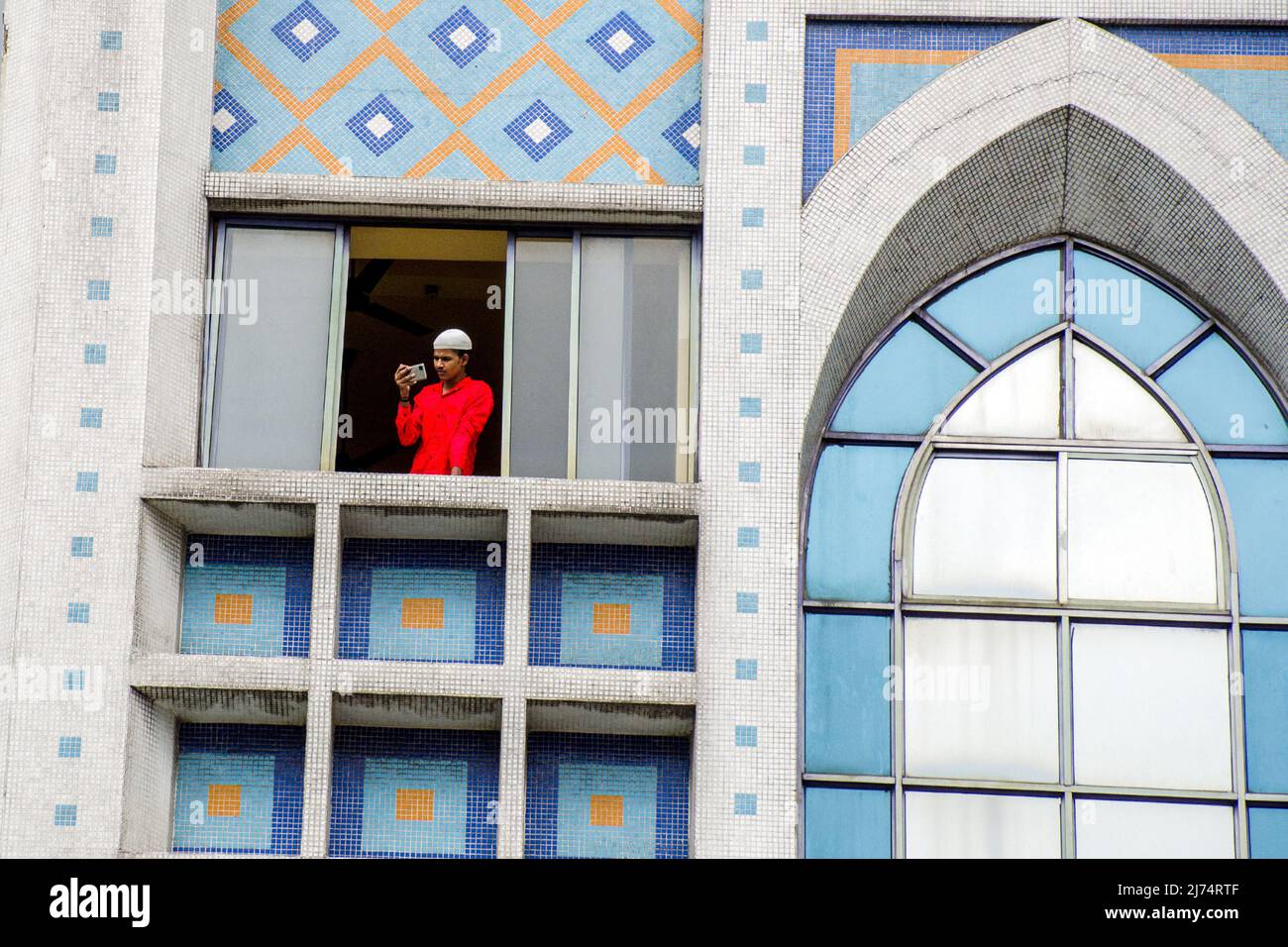 Während eid namaz in kalkata Stockfoto