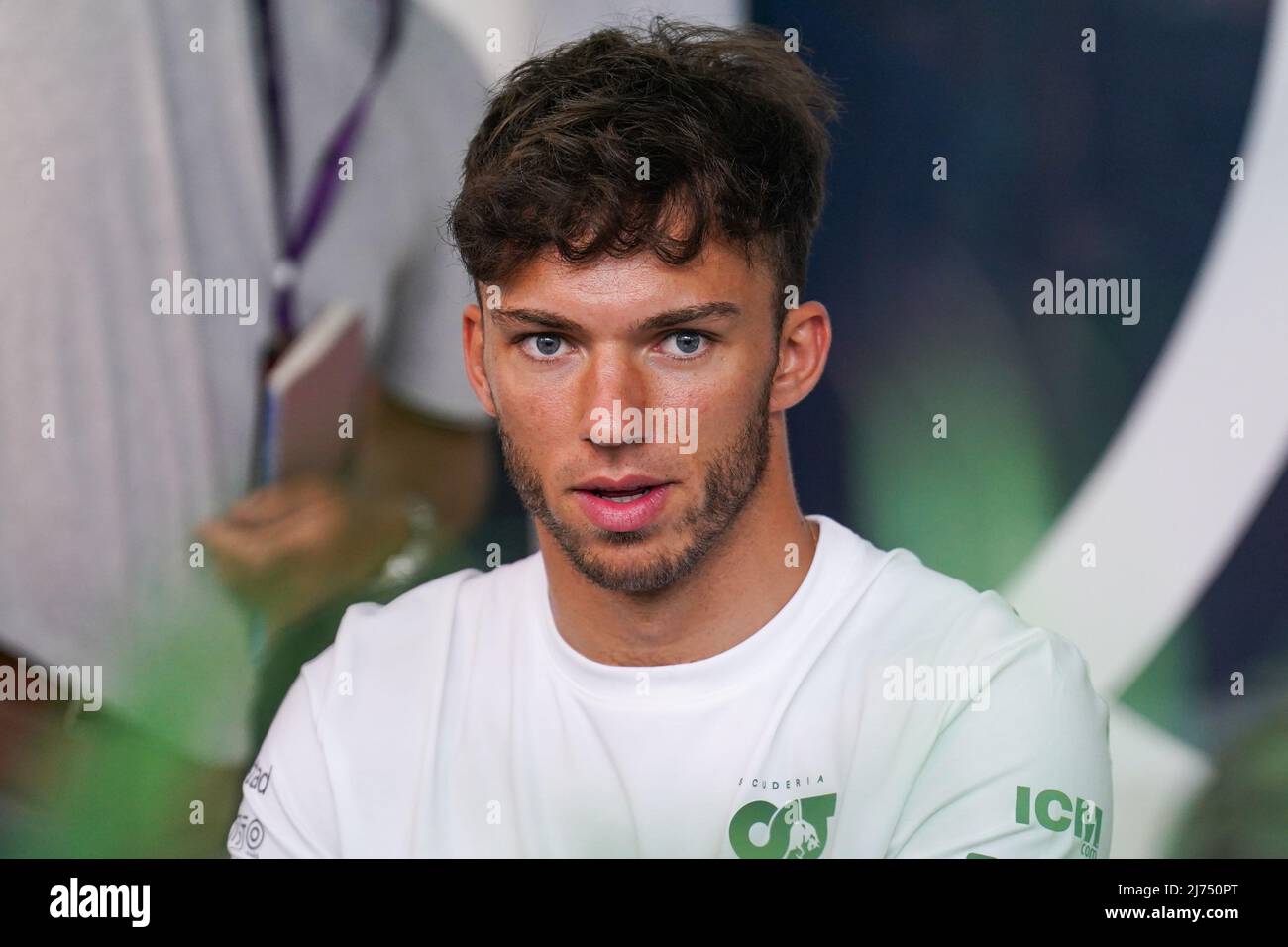 Miami International Autodrome, Miami, USA am 5. Mai 2022 Pierre Gasly 10 (FRA), Scuderia AlphaTauri AT03 während der FORMEL 1 CRYPTO.COM MIAMI GRAND PRIX 2022, Eleanor Hoad Stockfoto