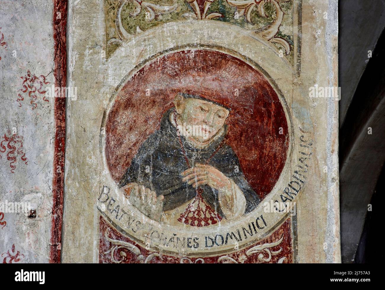 Beato Giovanni Dominici cardinale - affresco - pittore lombardo del XV