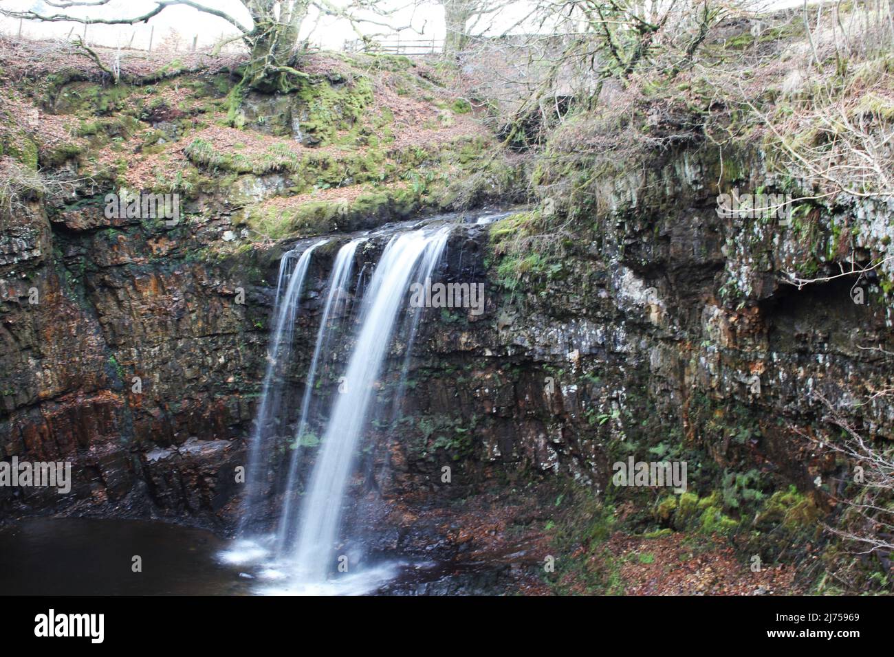 Dalcairney Falls - Schottland Stockfoto