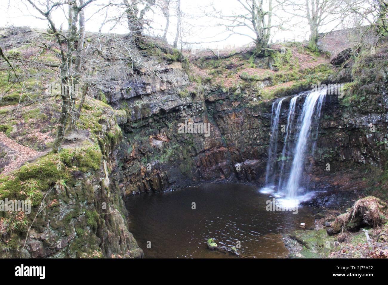 Dalcairney Falls - Schottland Stockfoto