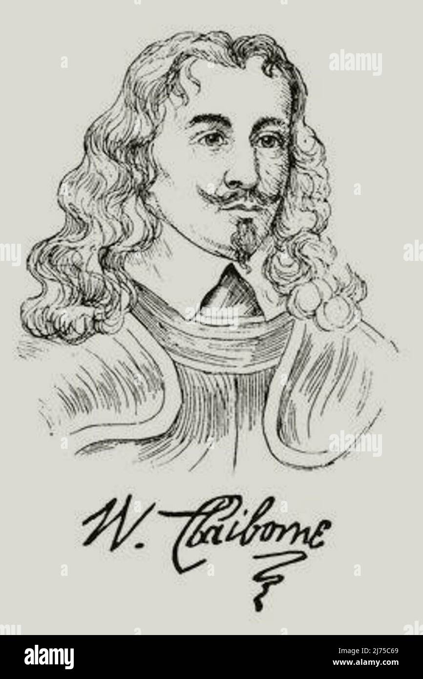 William Claiborne auch geschrieben Cleyburne (c. 1600 – c. 1677) Stockfoto