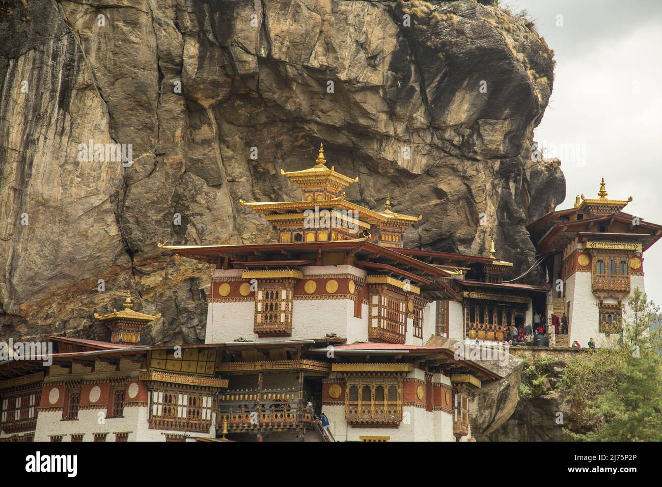 tiger Nest, oberes Paro Tal in Bhutan Stockfoto