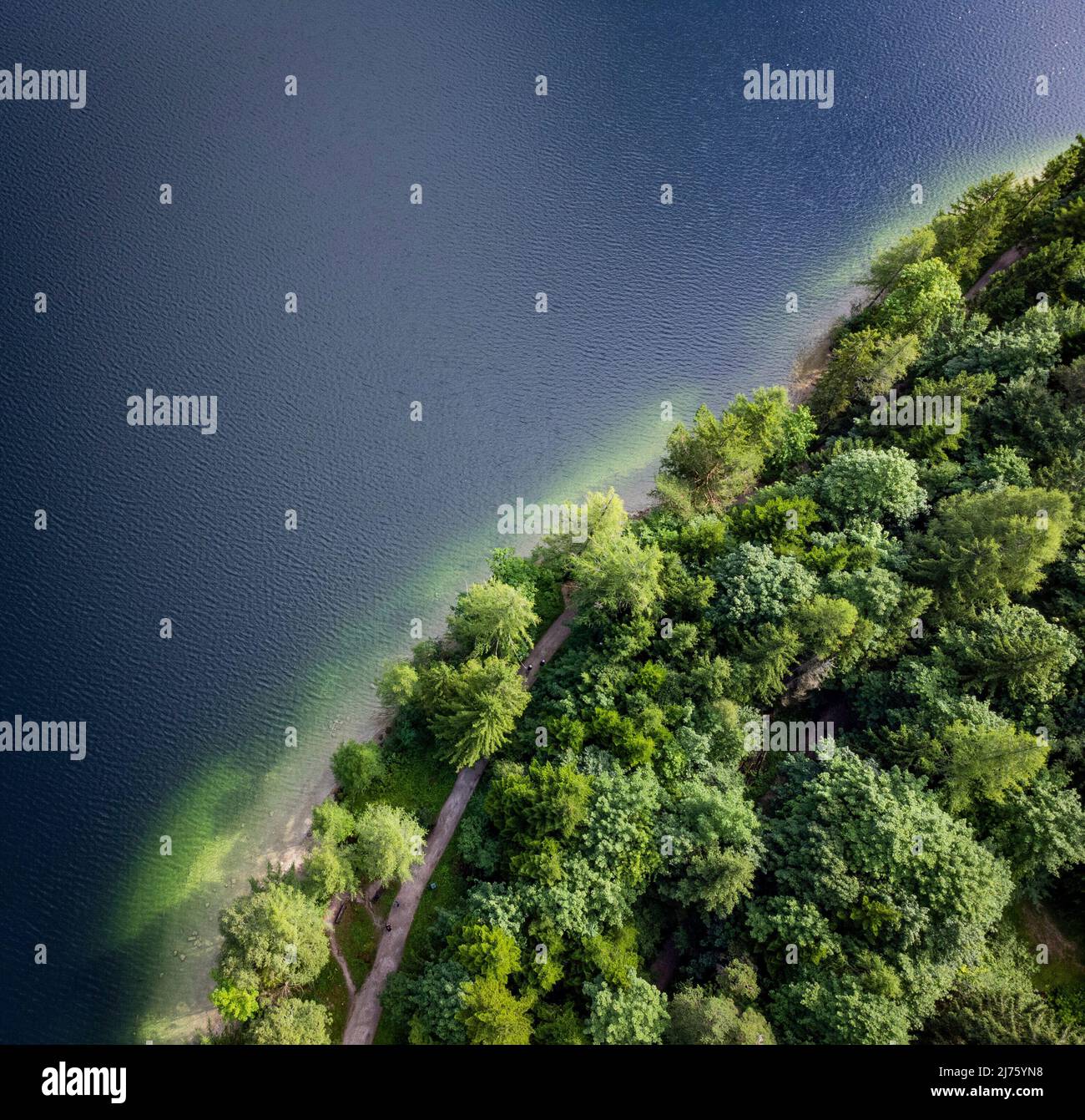 Altaussee in Österreich, Luftaufnahme, Stockfoto