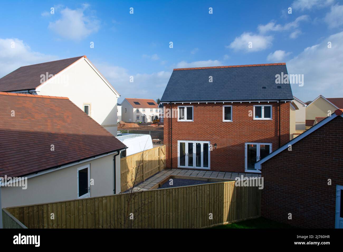 Neubauten England Großbritannien Stockfoto