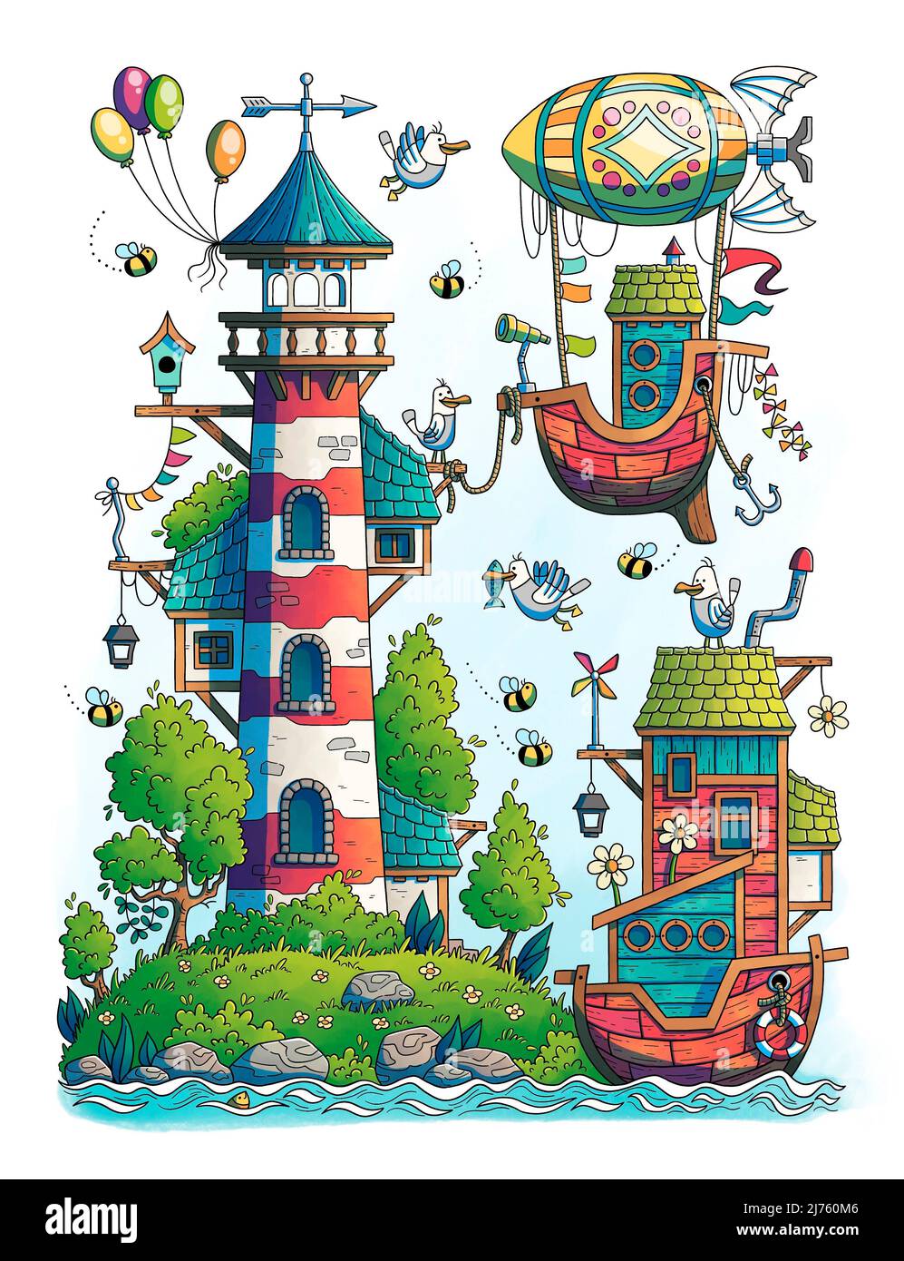 Abbildung eines Hauses Stockfoto