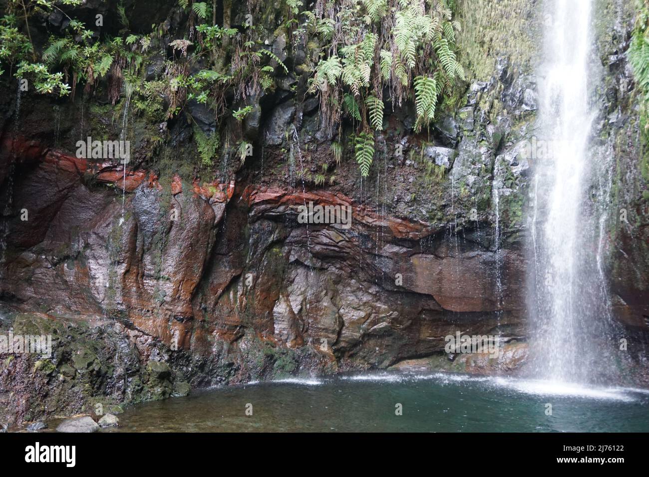 25 Fontes Falls, Madeira Portugal, Europa. Foto von Matheisl Stockfoto