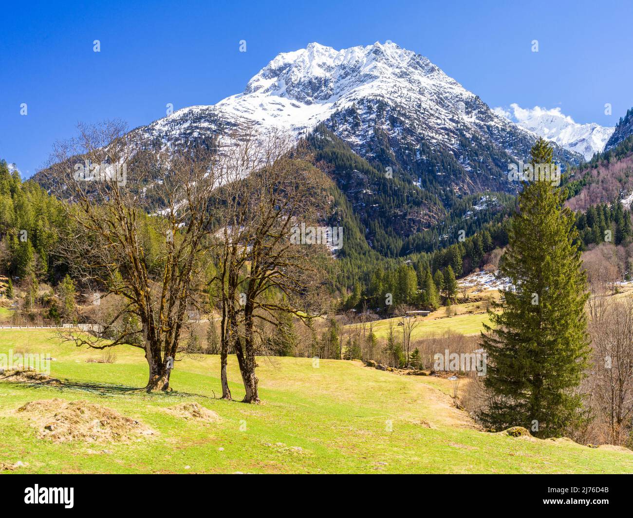 Gadmer-Tal, Pass von den Hüten, Berglandschaft Stockfoto