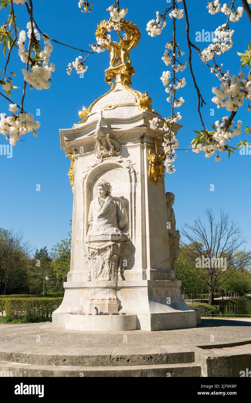 Berlin, Großer Tiergarten, Beethoven-Haydn-Mozart-Denkmal Stockfoto