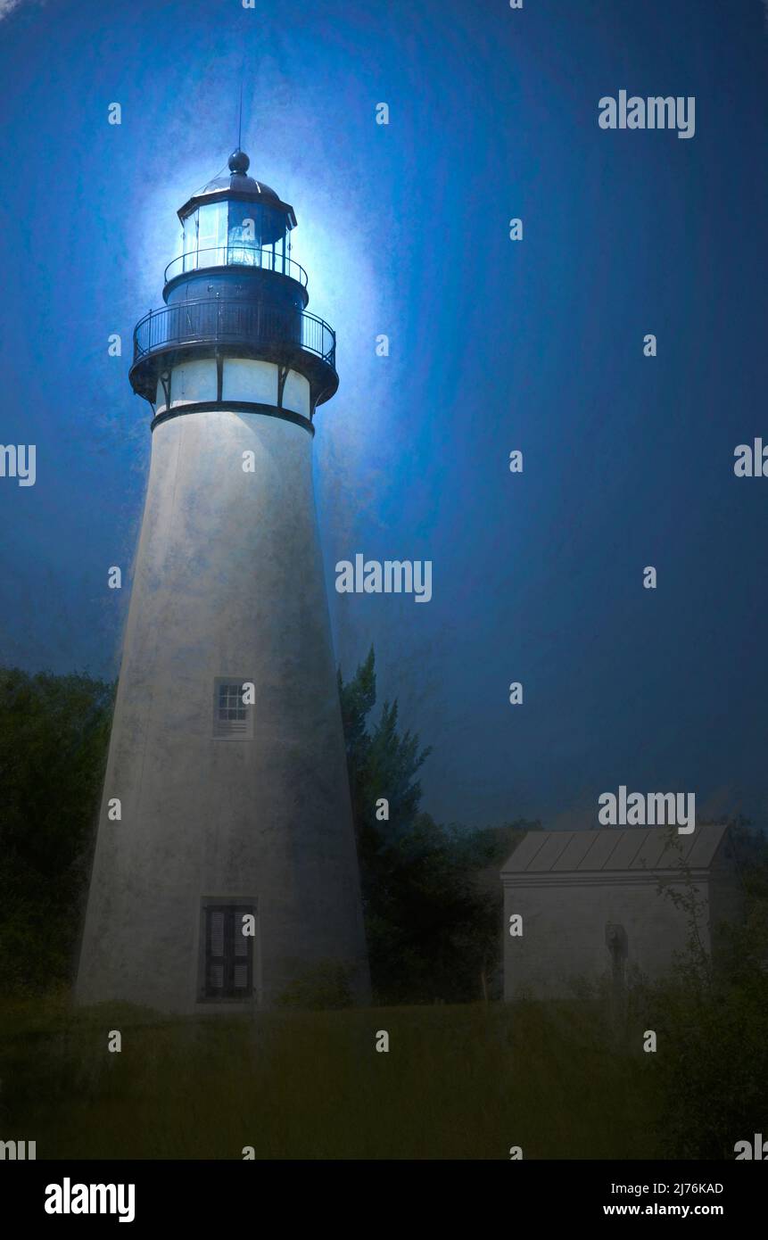 Leuchtturm Amelia Island, Florida Stockfoto