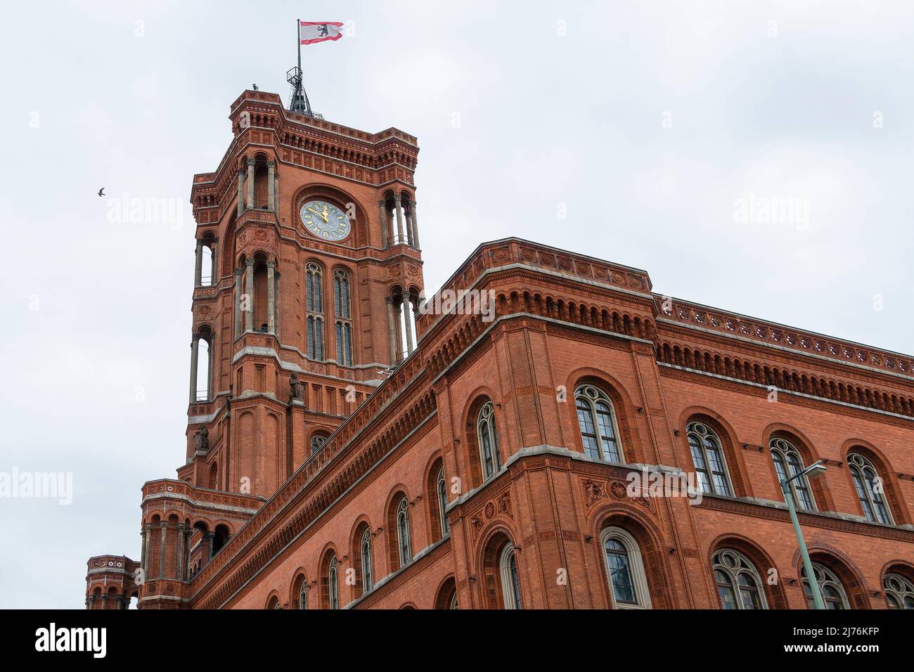 Berlin, Mitte, Rotes Rathaus, Sitz des Berliner Senats Stockfoto