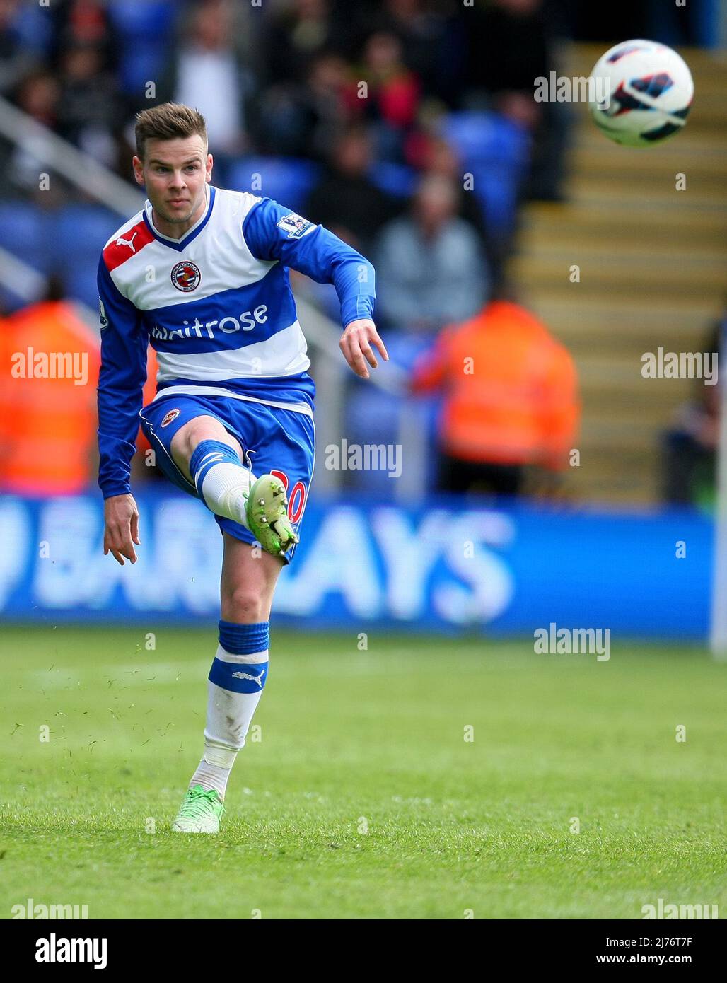 28. April 2013 - Fußball - Barclays Premier League Fußball - Reading FC vs Queens Park Rangers - Danny Guthrie von Reading - Fotograf: Paul Roberts / Pathos. Stockfoto