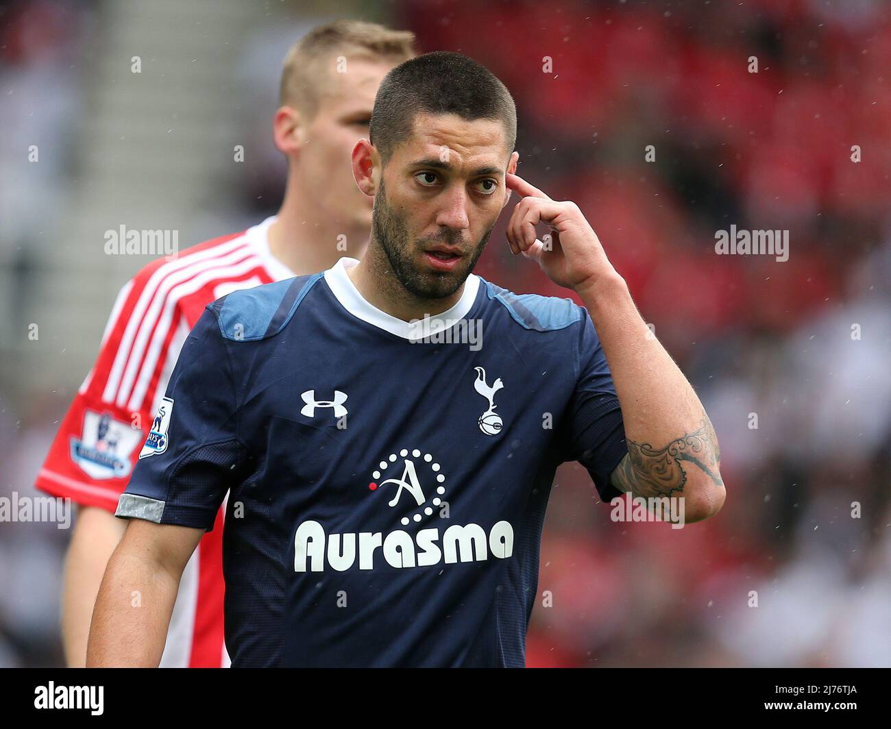 12. Mai 2013 - Fußball - Barclays Premier League - Stoke City vs Tottenham Hotspur - Clint Dempsey of Tottenham Hotspur - Fotograf: Paul Roberts / Pathos. Stockfoto