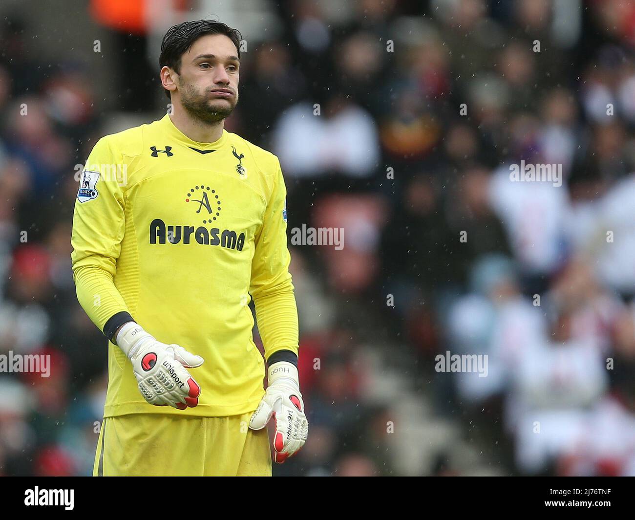 12. Mai 2013 - Fußball - Barclays Premier League - Stoke City vs Tottenham Hotspur - Hugo Lloris von Tottenham Hotspur - Fotograf: Paul Roberts / Pathos. Stockfoto