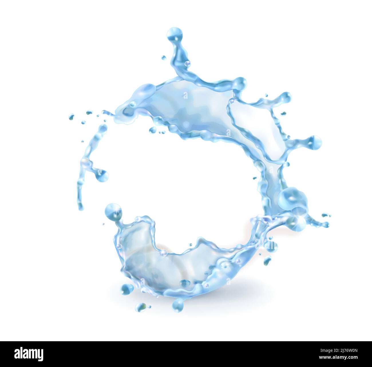 Spritzt Blaues Wasser Stock Vektor