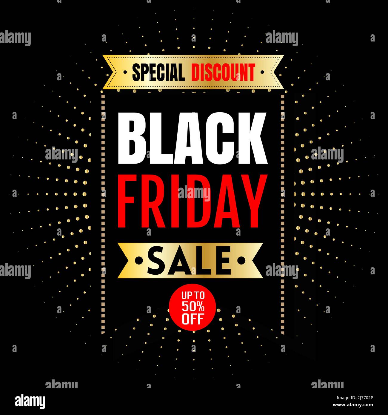 Black Friday Sonderangebot Stock Vektor