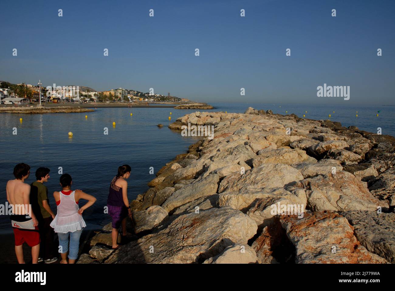 Playas de pedregalejo, MALAGA. foto:2009 © Rosmi Duaso/fototext,BCN. Stockfoto