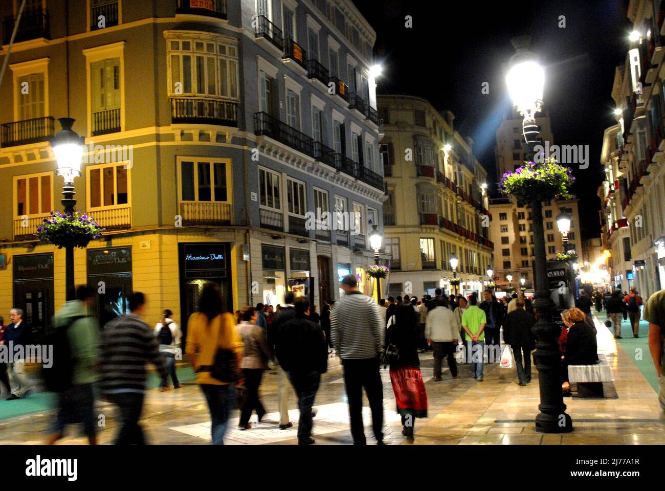 Calle Marqués de Larios, Malaga. Captial. Malaga. foto: © Rosmi Duaso/fototext,BCN. Stockfoto
