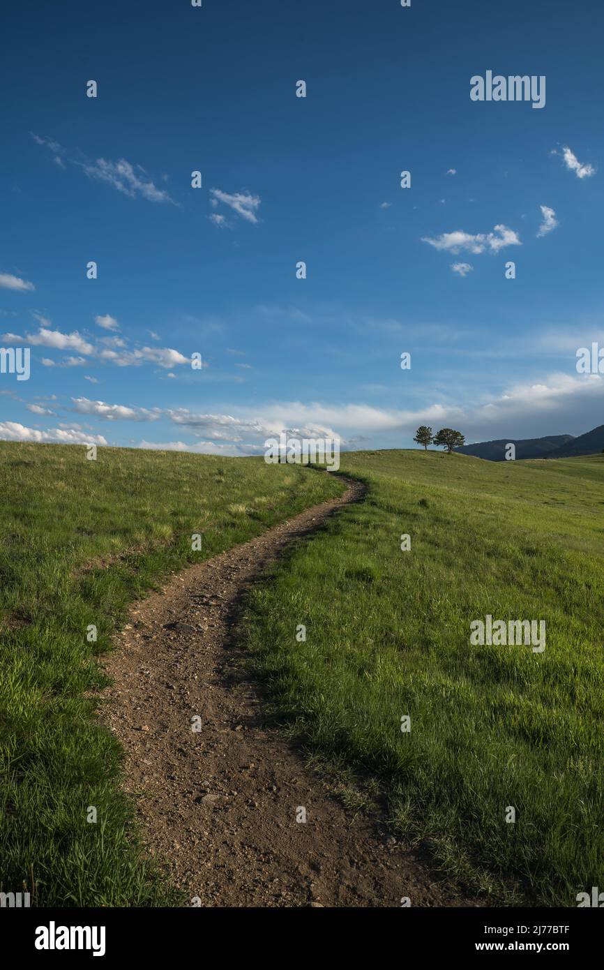 Rolling Hills of the Front Range of Colorado Stockfoto