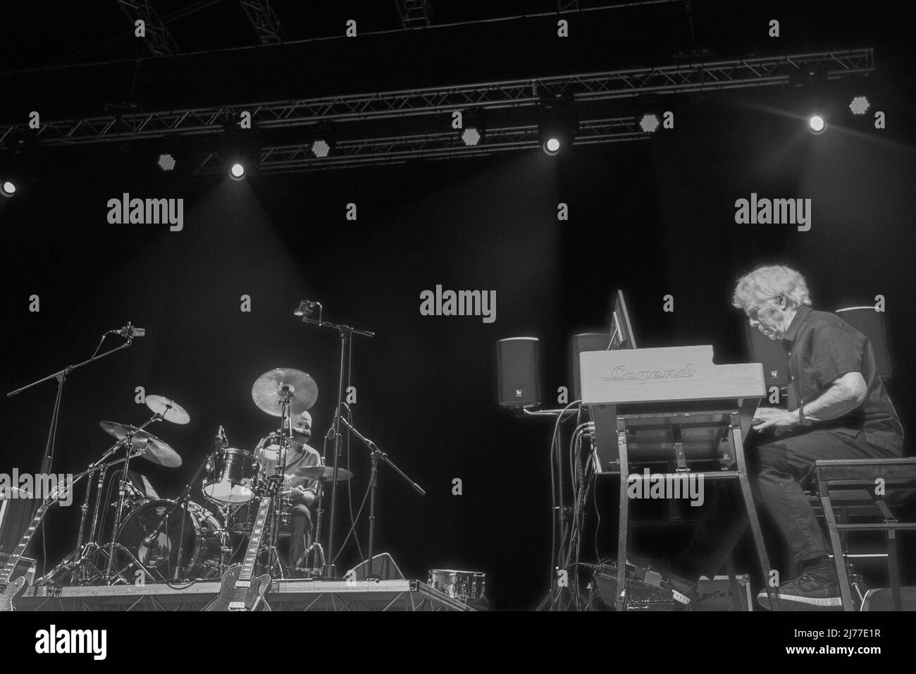 Brescia, Italien. 06. Mai 2022. Bild zeigt Van der Graaf Generator Band während der Auftritte im Gran Teatro Morato Credit: Roberto Tommasini/Alamy Live News Stockfoto