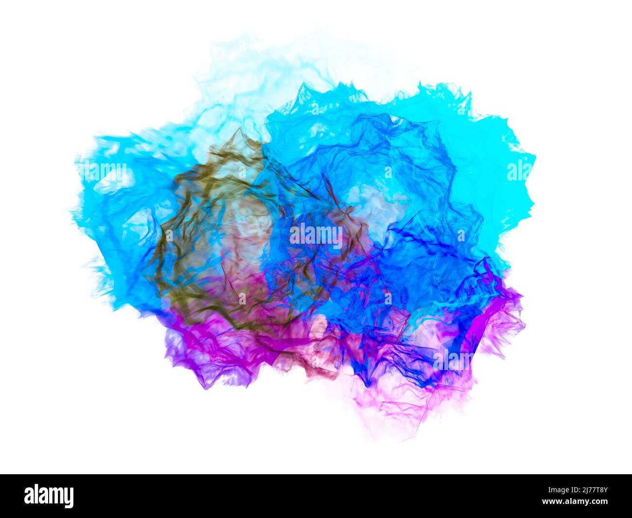 Abstrakter fraktaler Hintergrund mit farbenfrohen geometrischen Mustern, digitales Kunstdesign, das komplexe Strukturen und leuchtende Energieformen zeigt Stockfoto