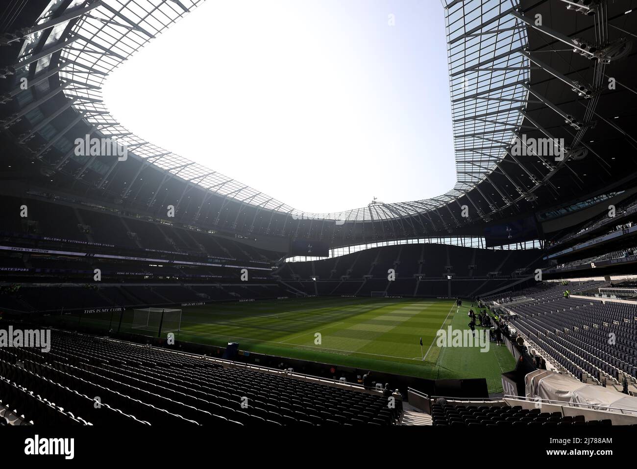 Eine allgemeine Ansicht des Tottenham Hotspur Stadions, London. Stockfoto